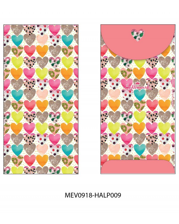 Money Envelope Large - MEV0918-HAL009 - Colorful Love