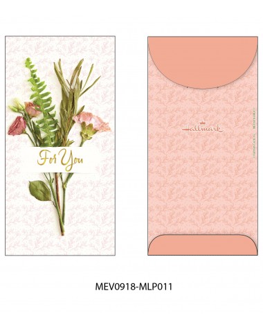 Money Envelope Large - MEV0918-HAL011- Flowers - For You